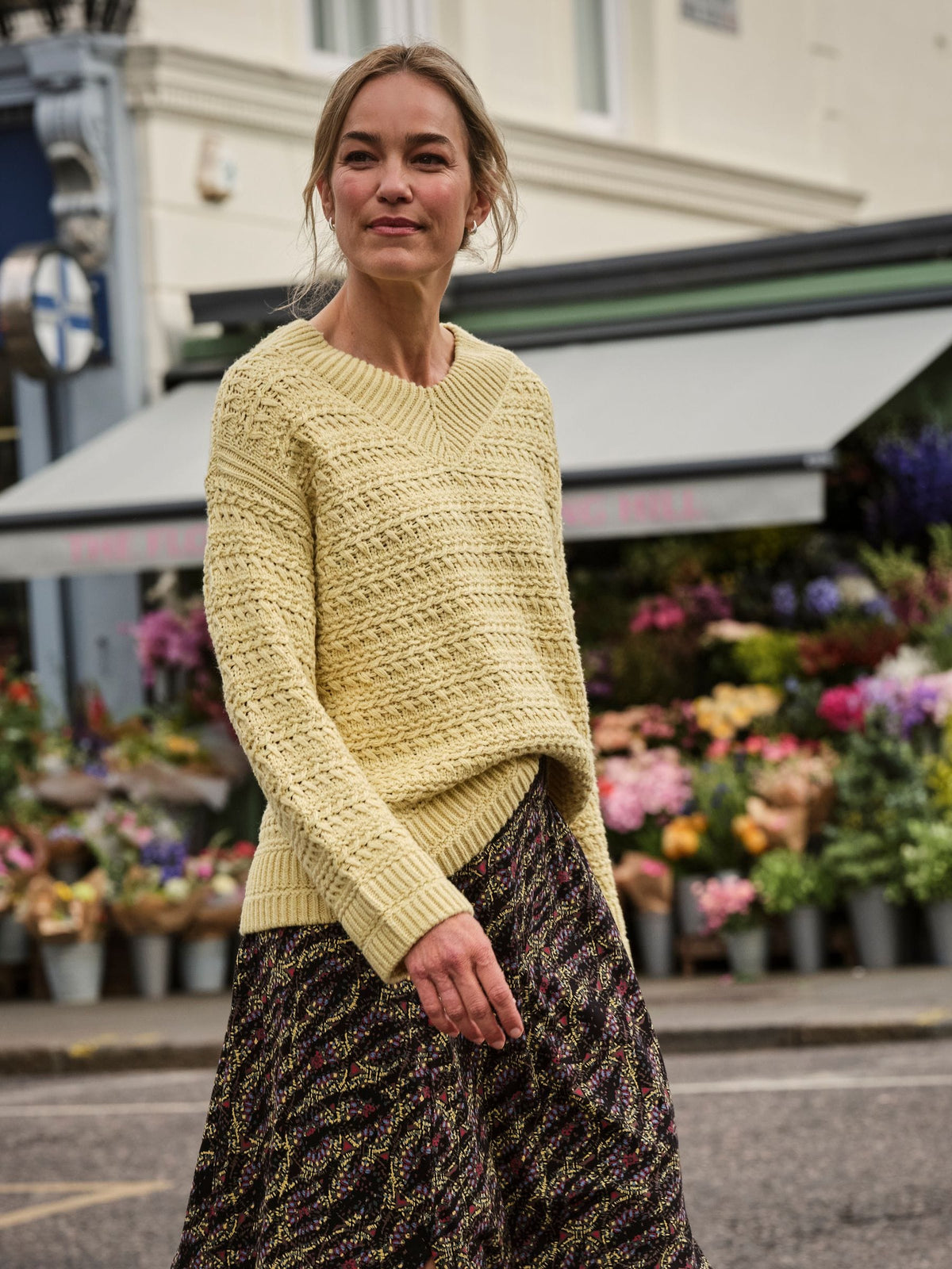 Stella Lemon Yellow V Neck Knitted Jumper