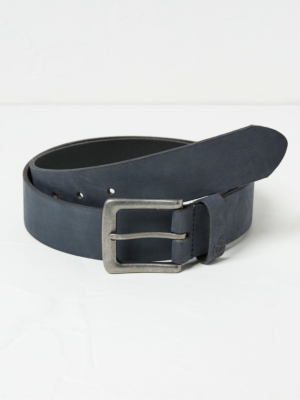 Nubuck Blue Leather Belt