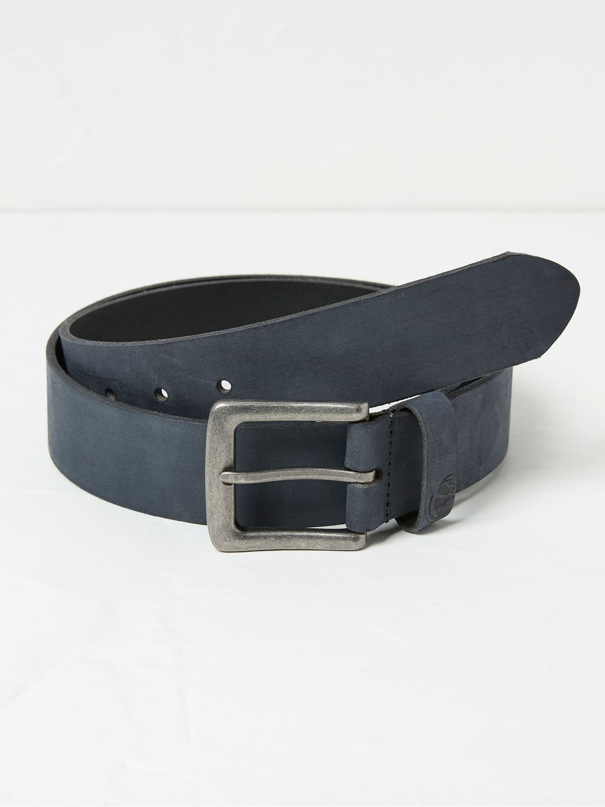 Nubuck Blue Leather Belt