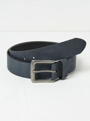 Nubuck Blue Leather Belt