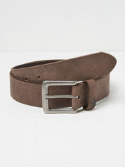 Nubuck Brown Leather Belt