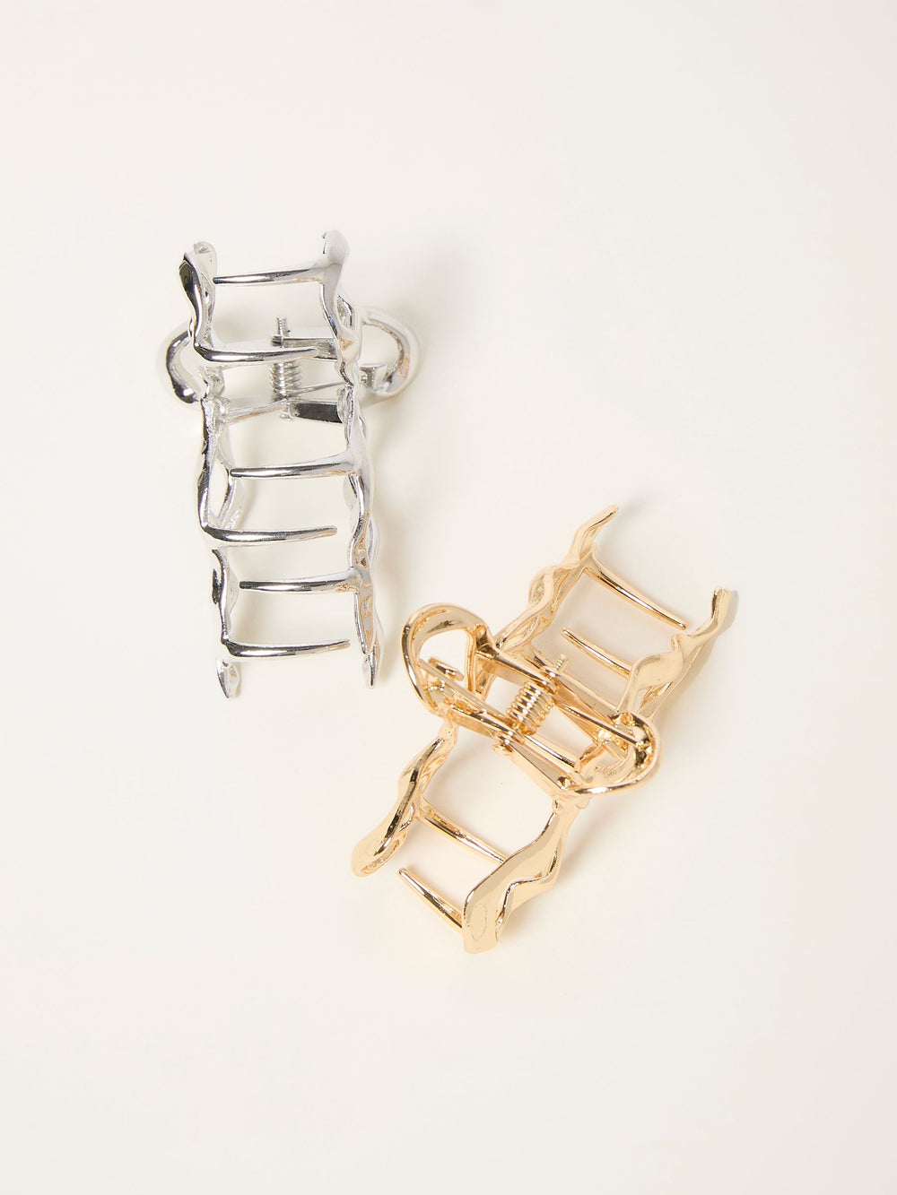 Multi 2 Pack Metal Bow Claw Clips