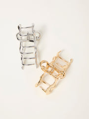 Multi 2 Pack Metal Bow Claw Clips