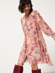 Steph Rose Pink Patched Chintz Regular Dress