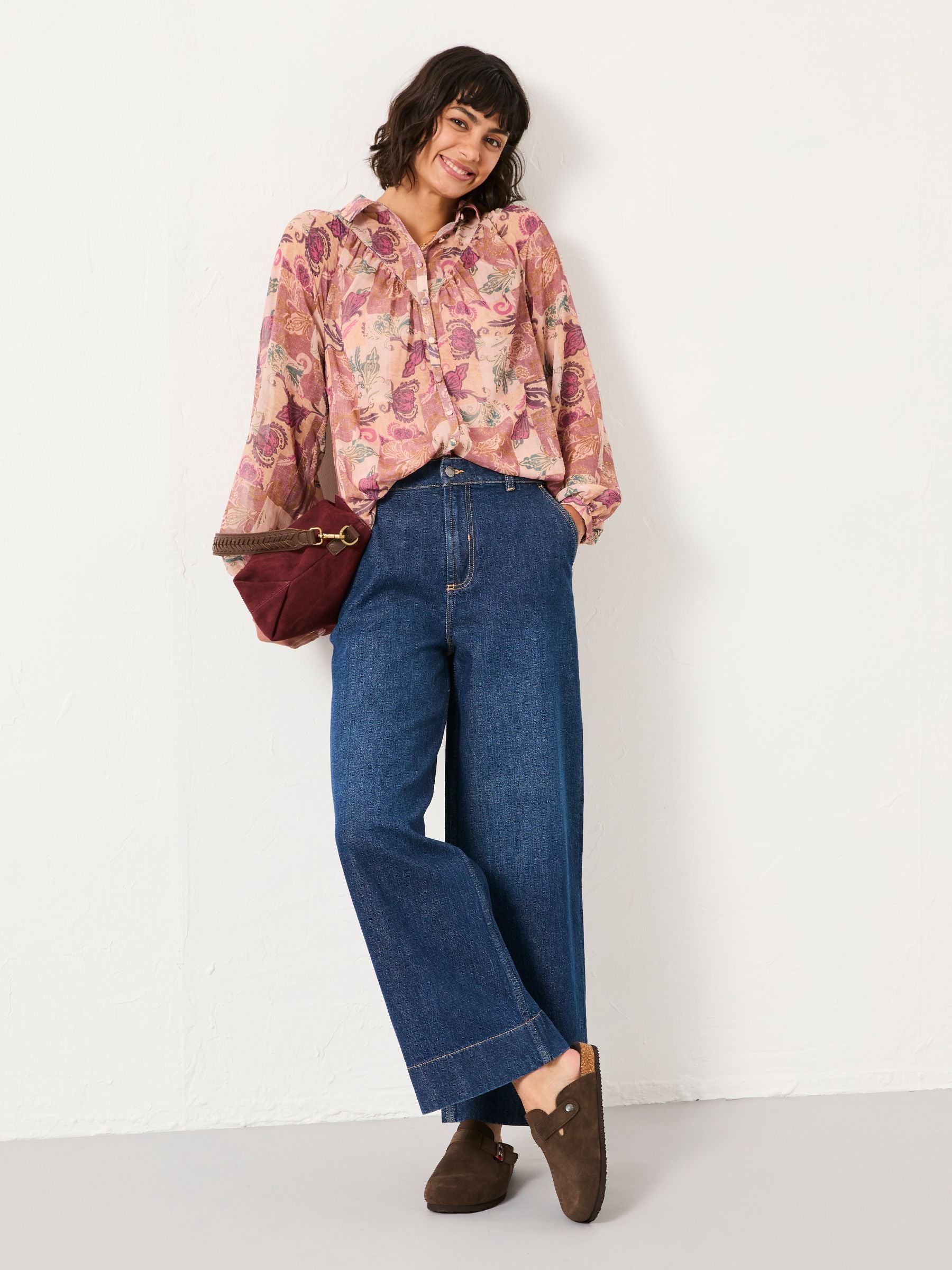 Pamala Rose Pink Patched Chintz Blouse
