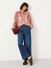 Pamala Rose Pink Patched Chintz Blouse