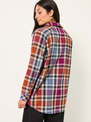 Bessie Plum Purple Check Shirt