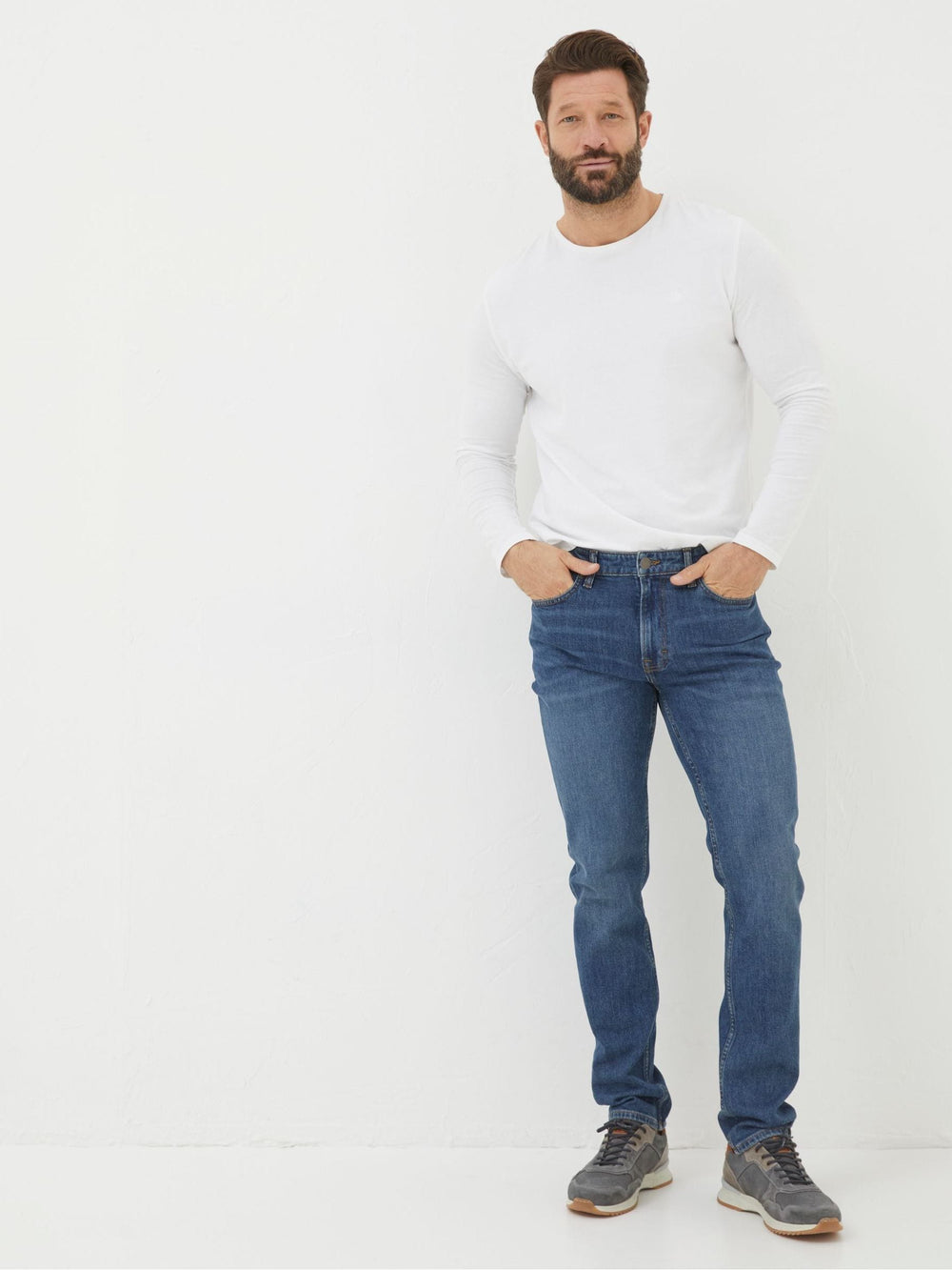 Indigo Blue Straight Fit Jeans