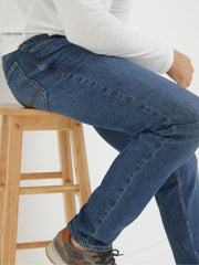 Indigo Blue Straight Fit Jeans
