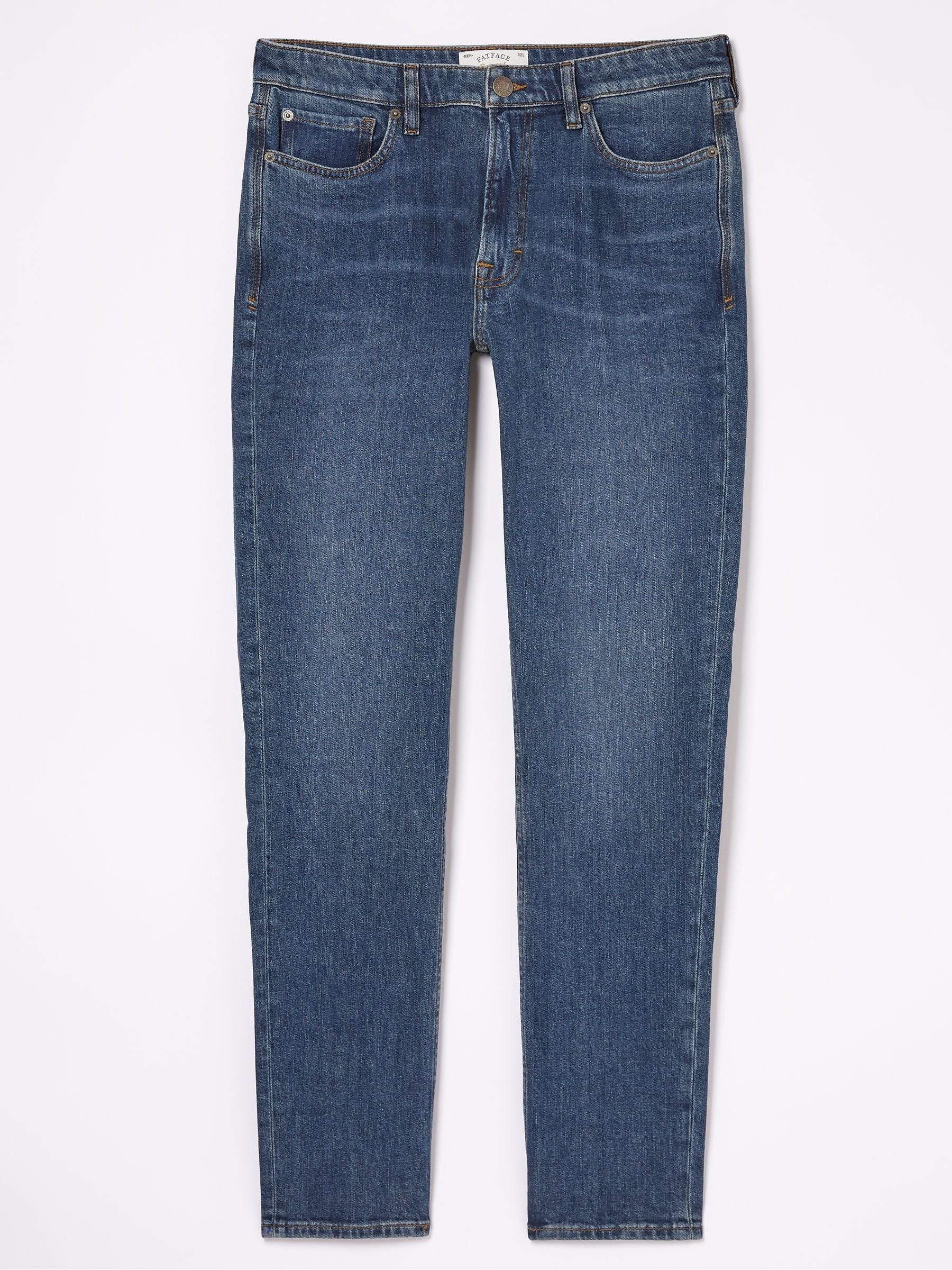 Indigo Blue Straight Fit Jeans