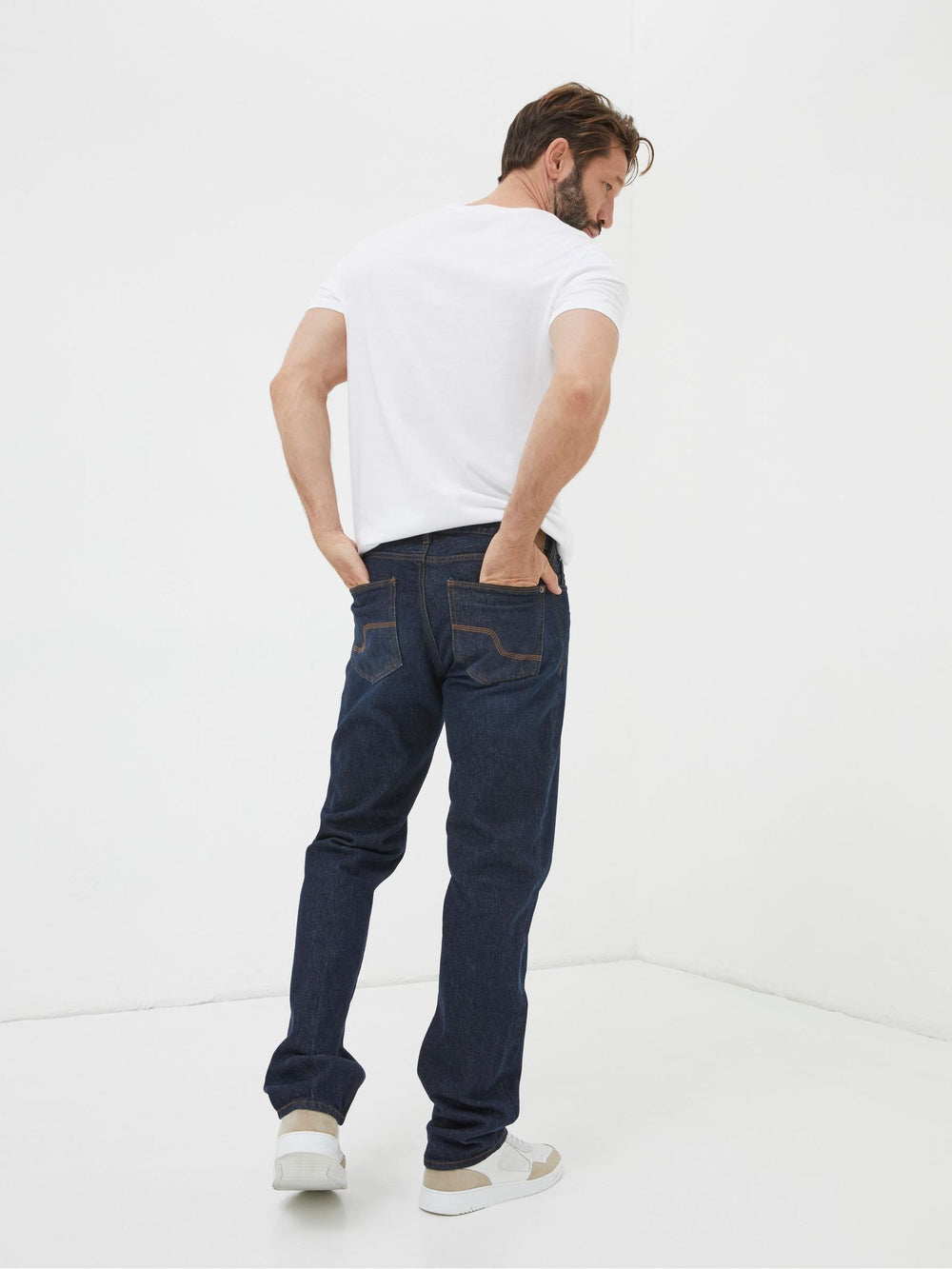 Dark Vintage Blue Straight Fit Straight Fit Jeans
