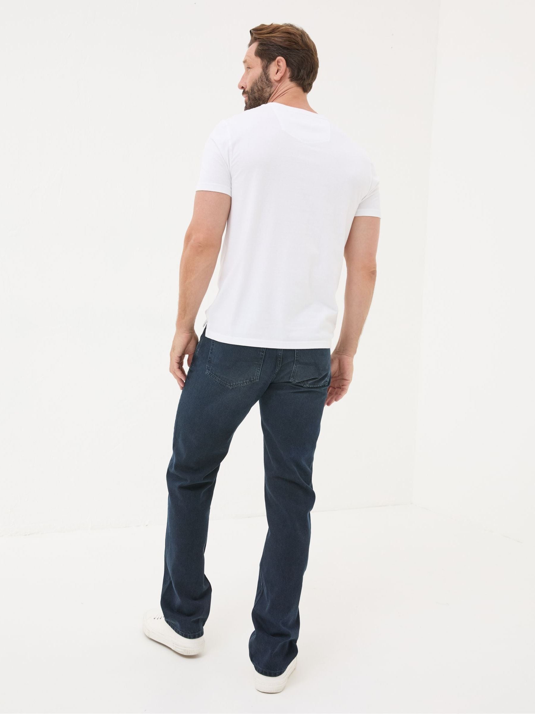 Denim Dark Blue Straight Fit Straight Fit Jeans