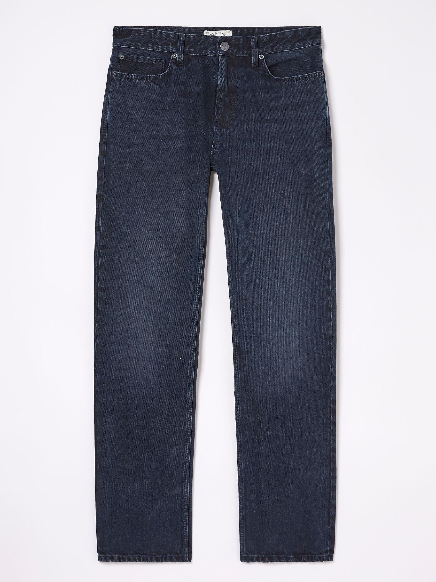 Denim Dark Blue Straight Fit Straight Fit Jeans