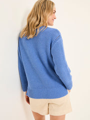 Blue MCS Seahorse Knitted Jumper