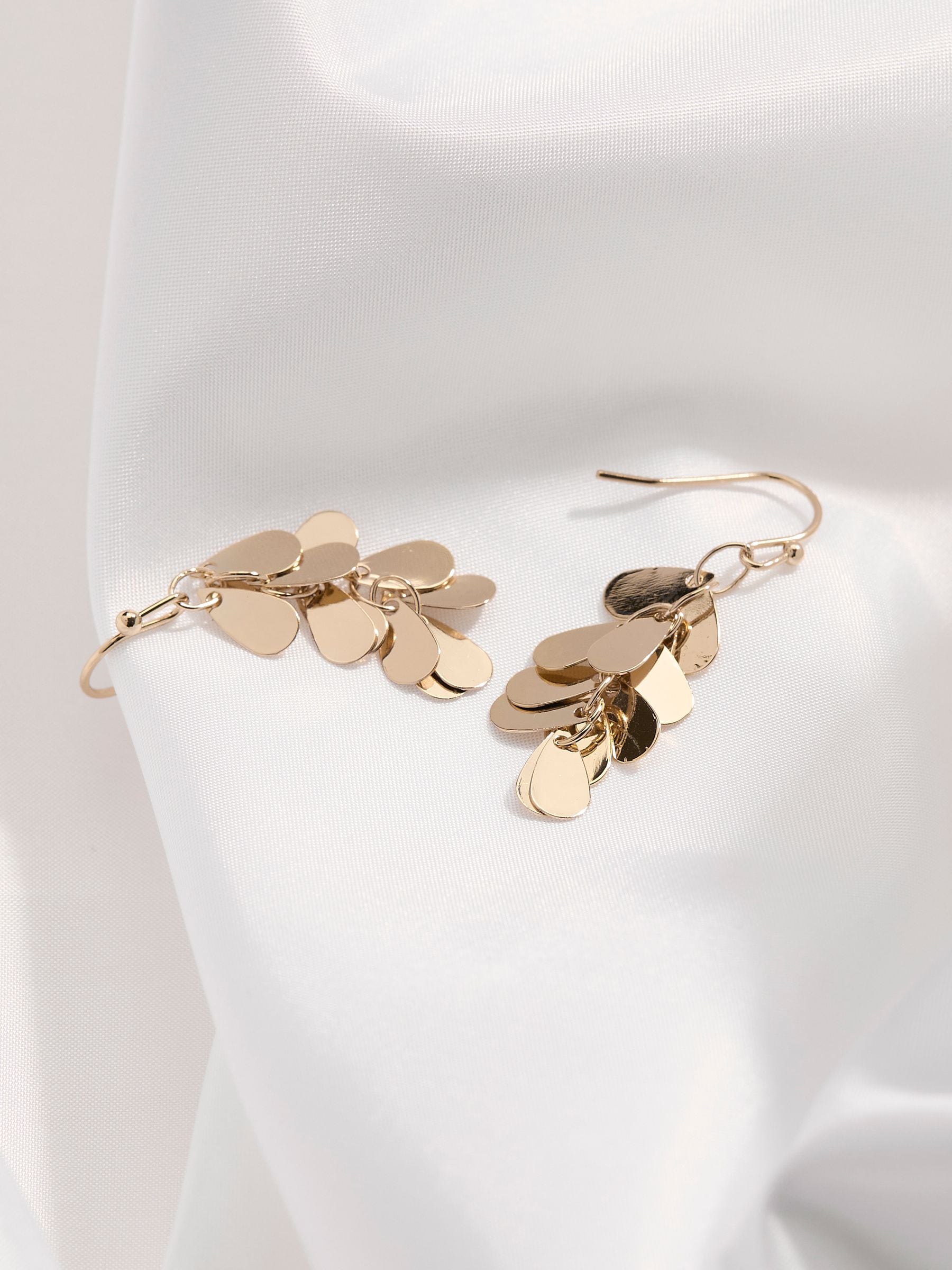 Gold Tone Multi Drop Earrings