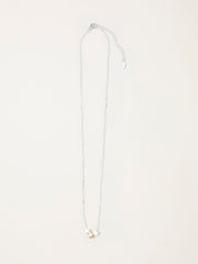 Silver Tone Trio Star Necklace