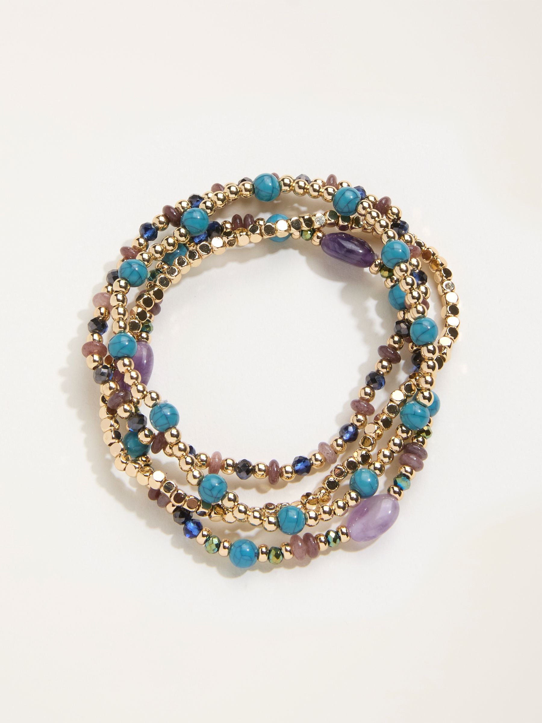 Multi Colour Multi Stretch Braclets