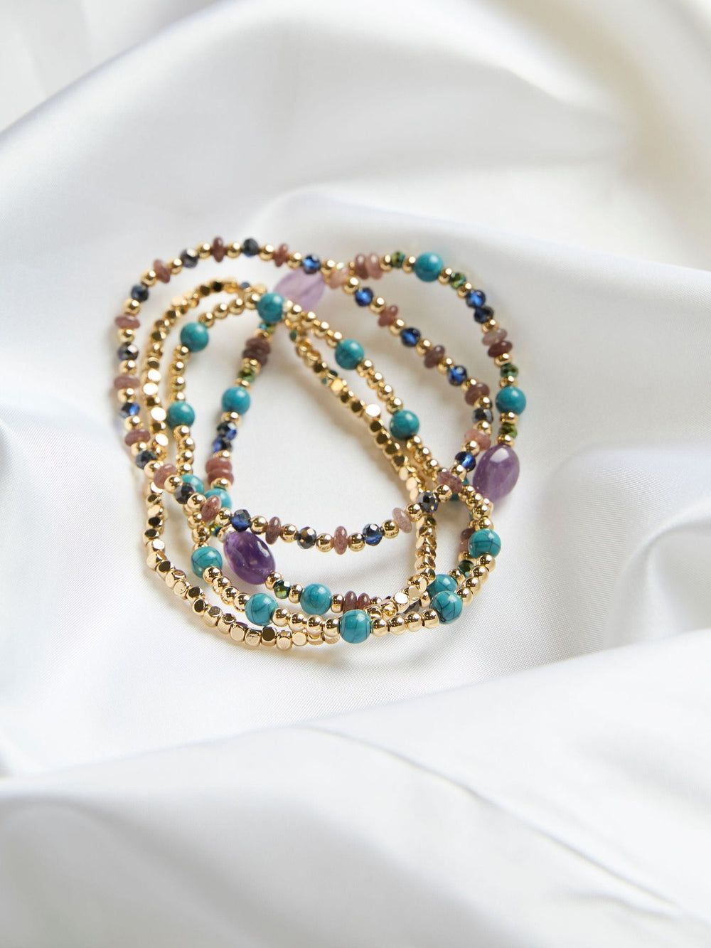 Multi Colour Multi Stretch Braclets