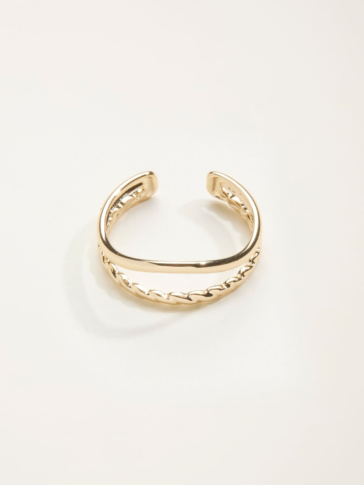 Gold Tone Stacked Ring