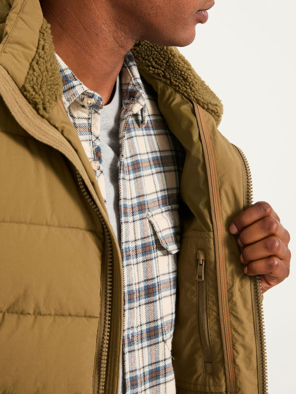 Winkworth Olive Green Hooded Puffer Jacket
