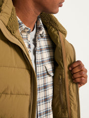 Winkworth Olive Green Hooded Puffer Jacket