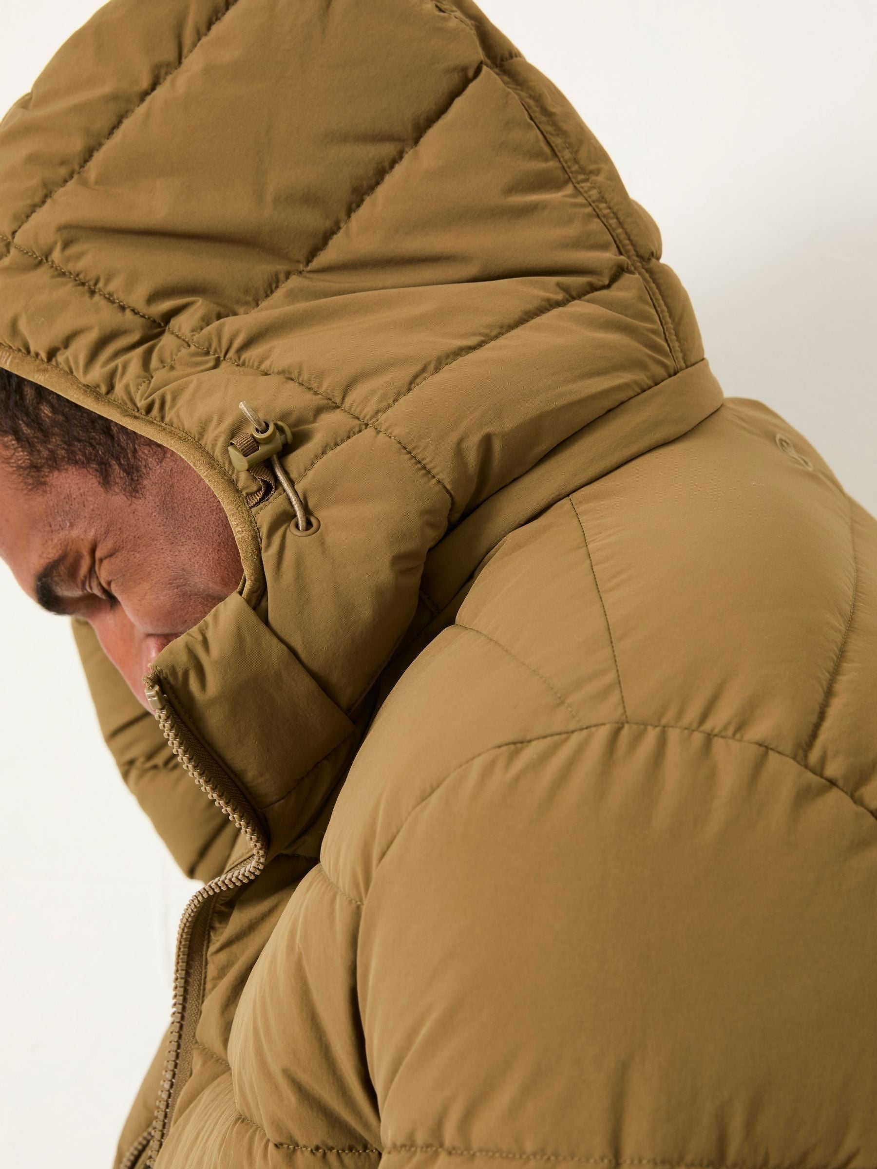 Winkworth Olive Green Hooded Puffer Jacket