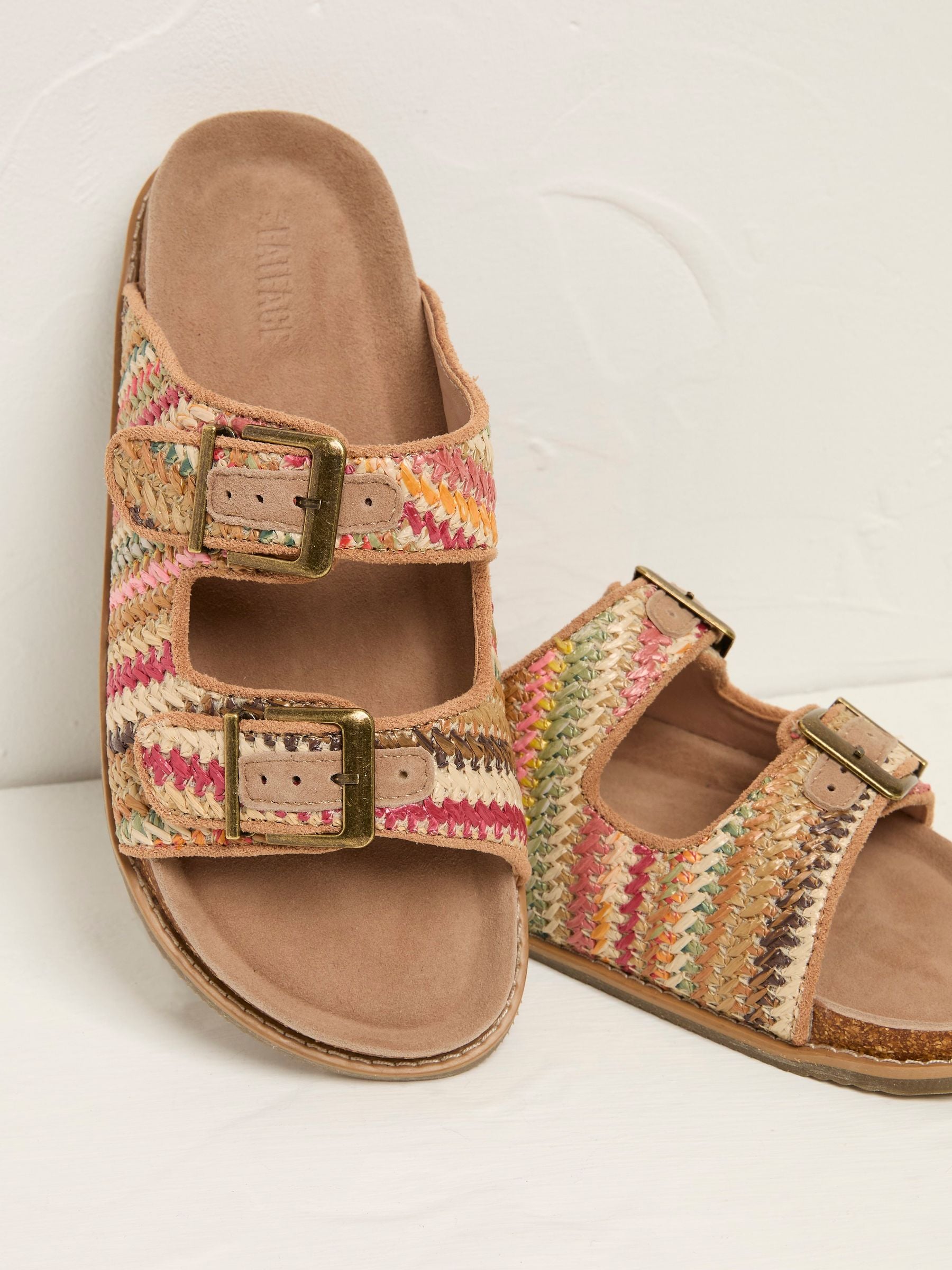 Meldon Multi Raffia Footbed Sandals