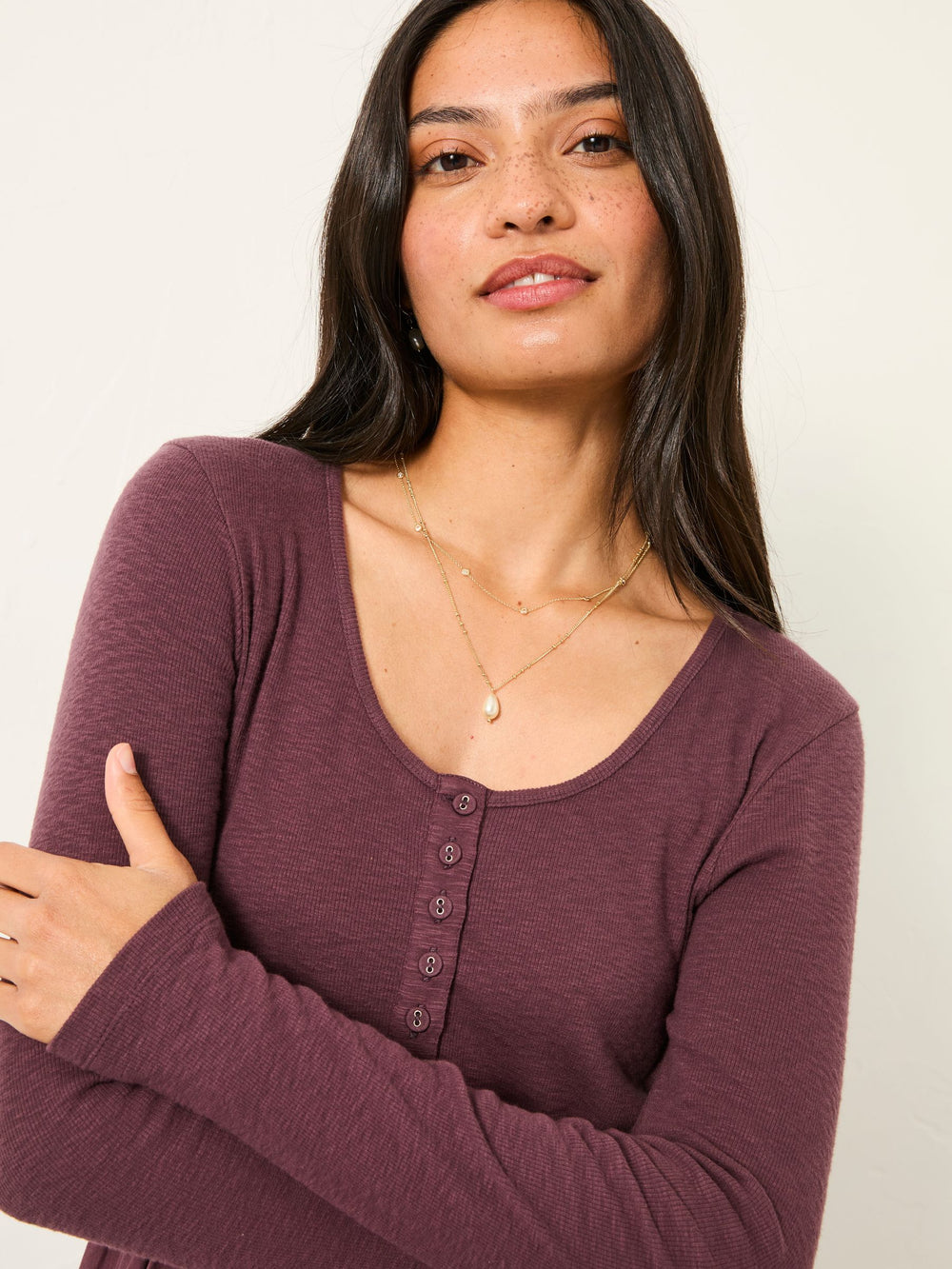 Louise Dusky Purple Petite Jersey Woven Midi Dress