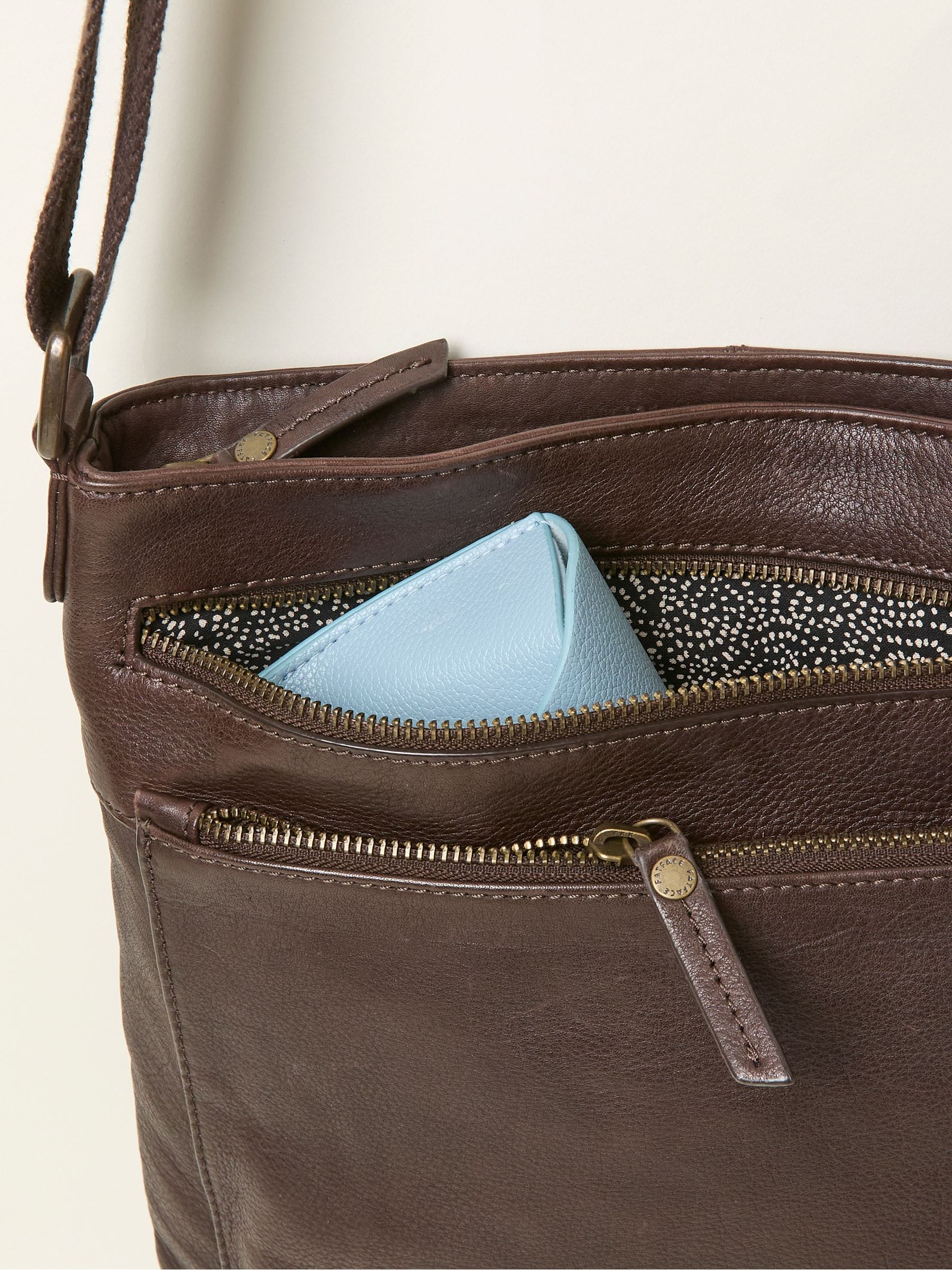 Allie Chocolate Brown Crossbody Bag