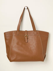 Tilly Tan Brown Leather Tote Bag