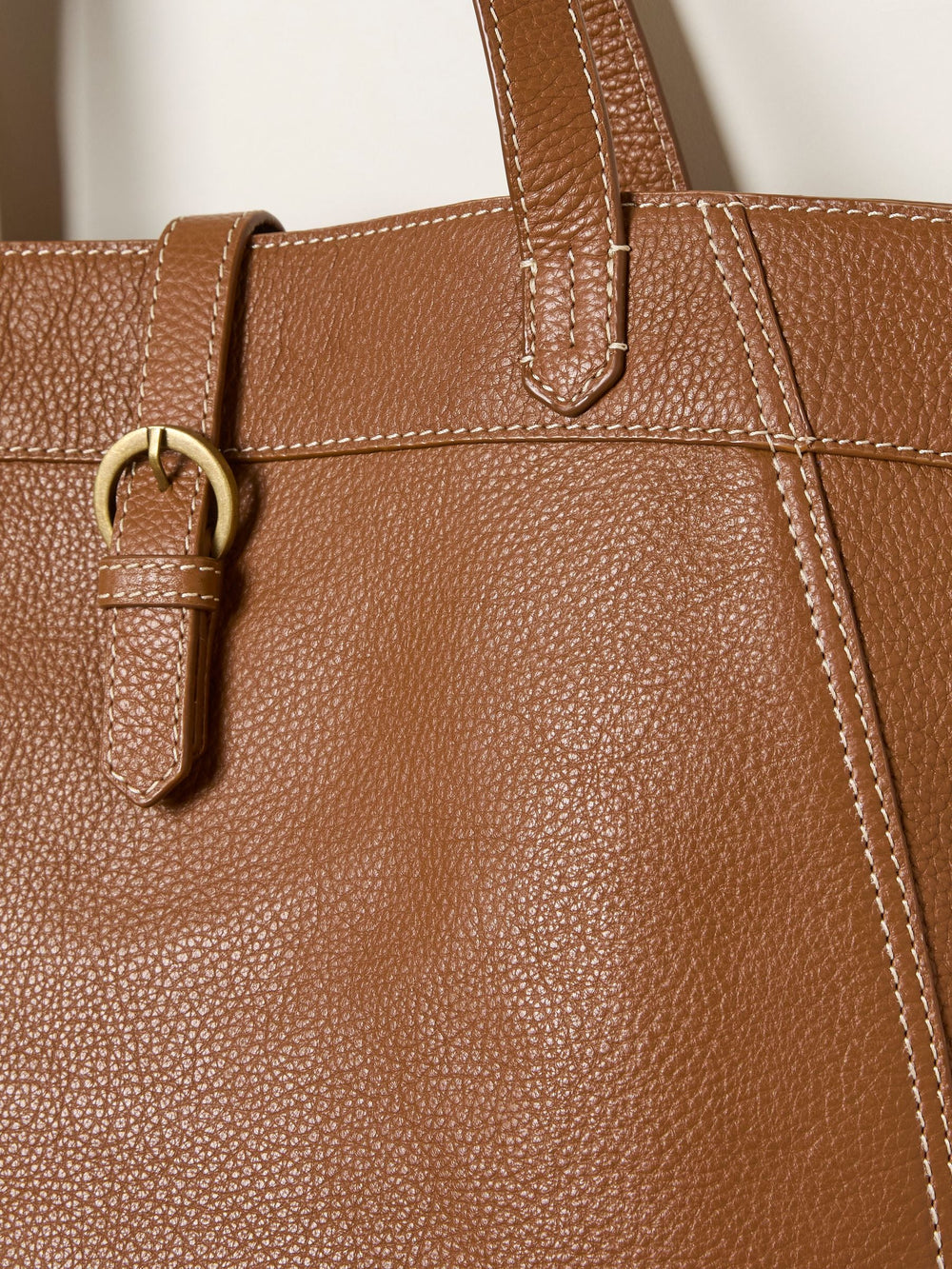 Tilly Tan Brown Leather Tote Bag