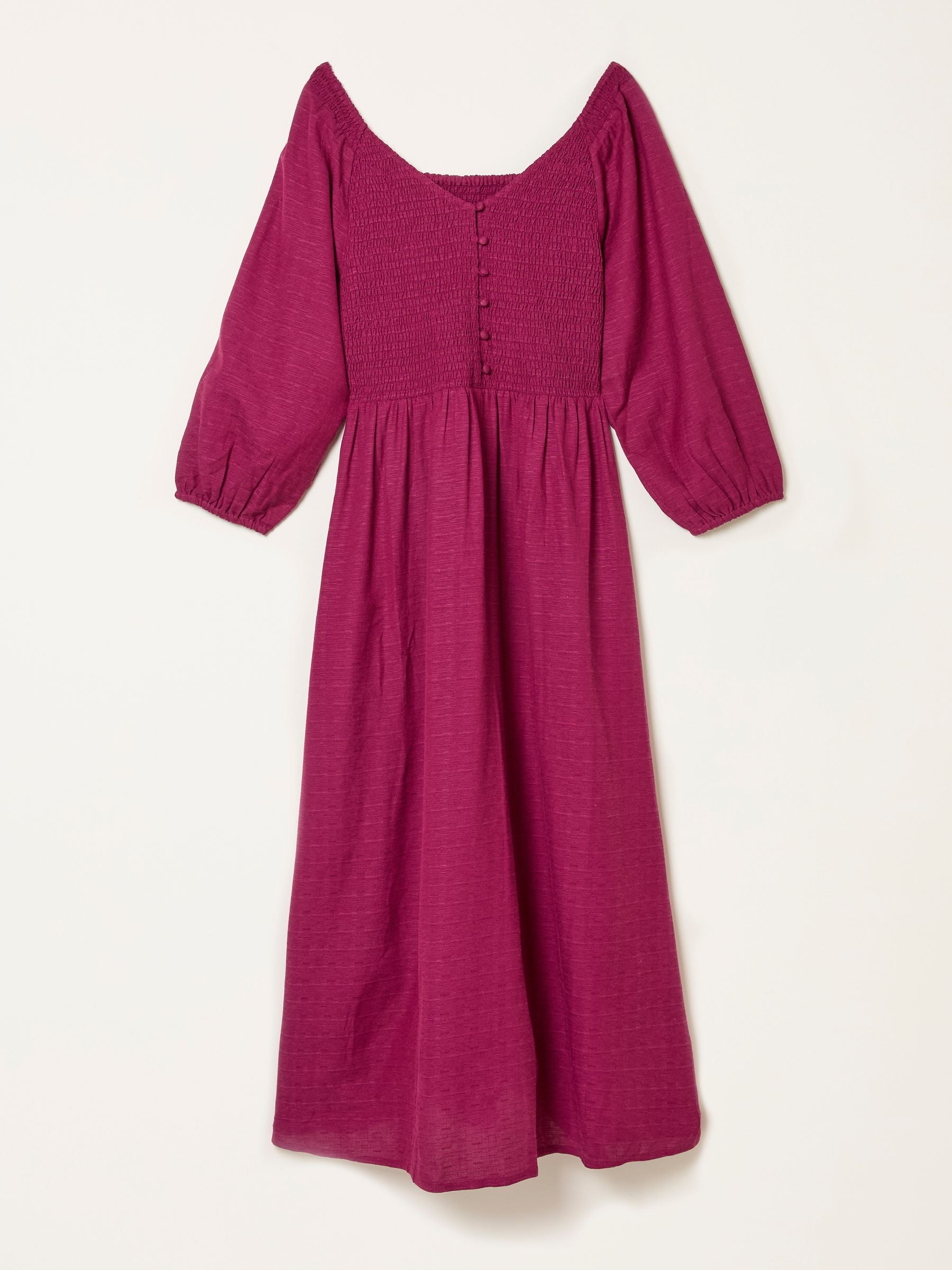 Adele Plum Purple Midi Dress
