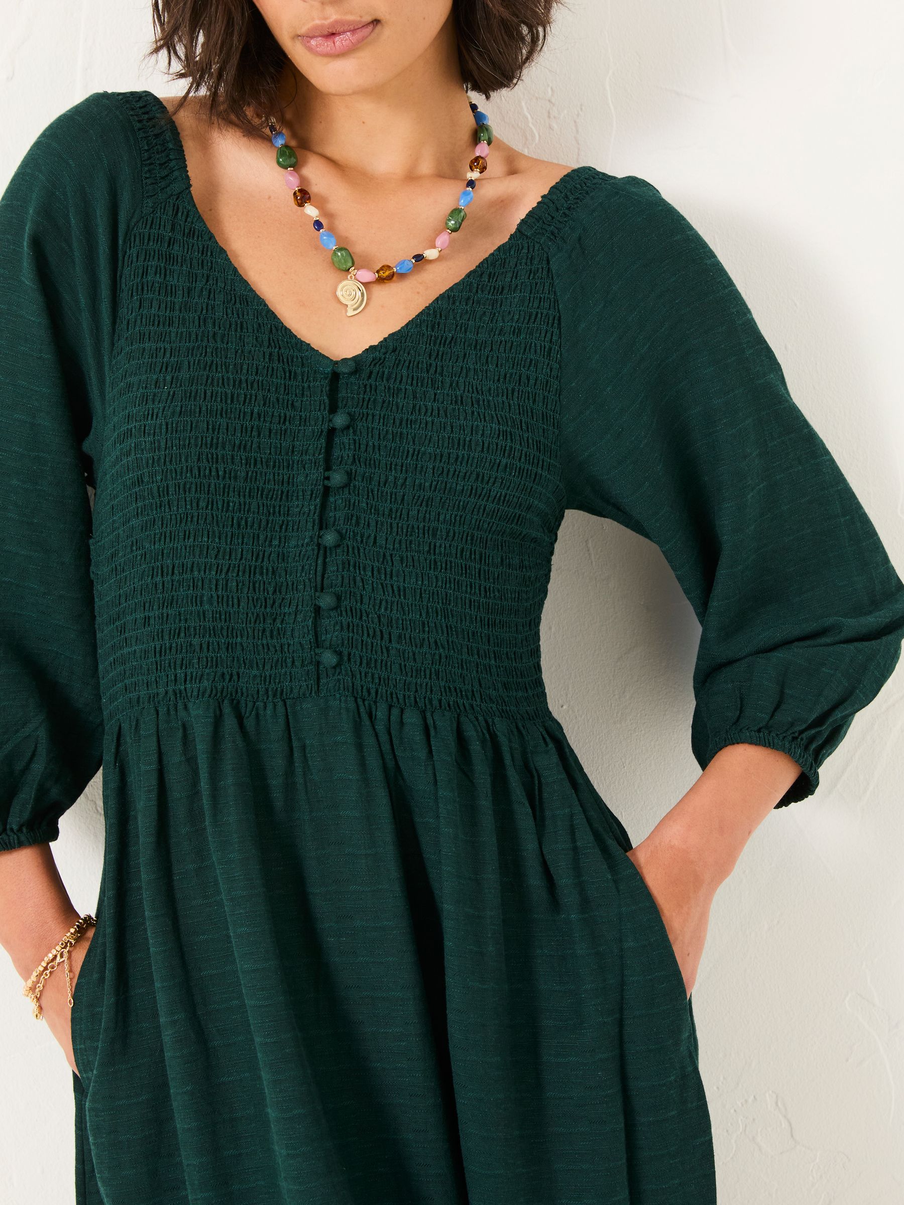 New Adele Teal Blue Regular Midi Dress