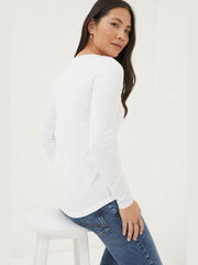 Bree White Long Sleeve T-Shirt