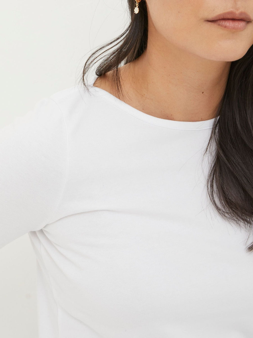 Bree White Long Sleeve T-Shirt