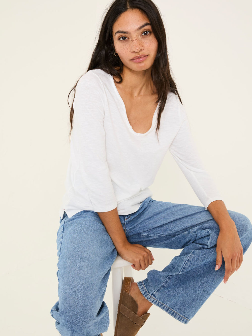 Porter White 100% Cotton T-Shirt