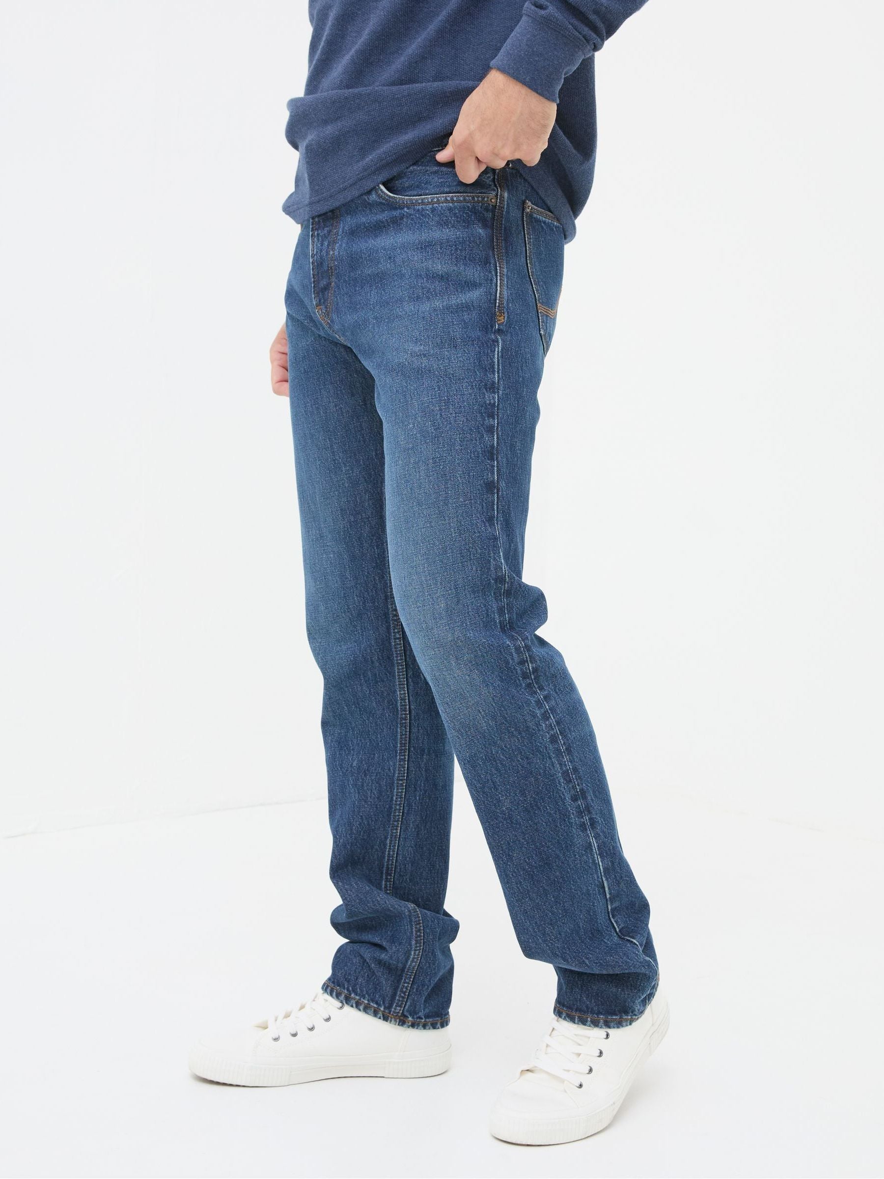 Blue Straight Fit Jeans