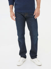 Dark Vintage Blue Straight Fit Jeans