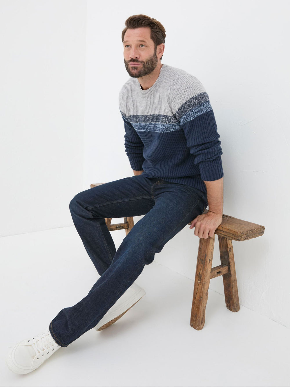 Dark Vintage Blue Straight Fit Jeans