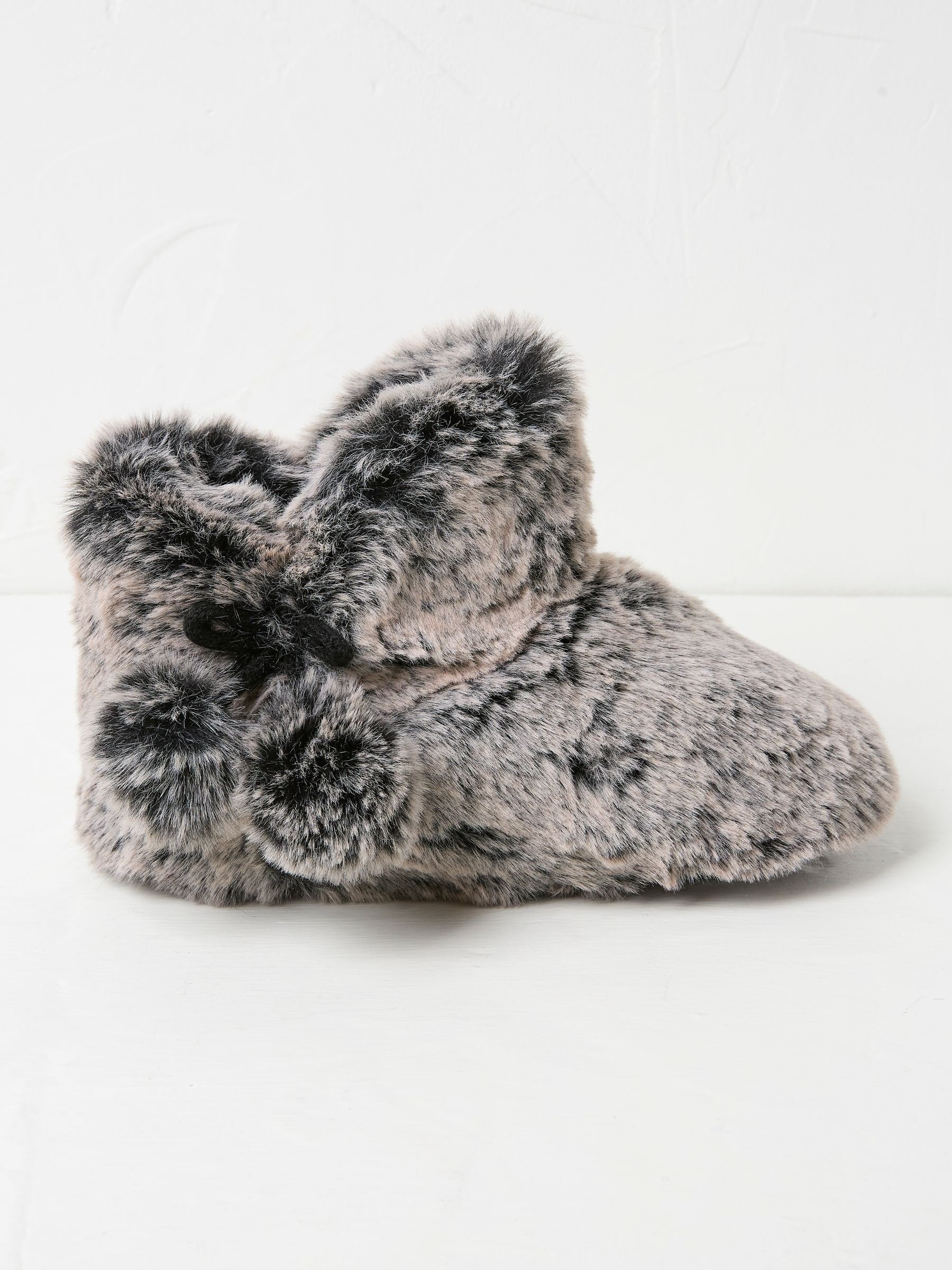 Farah Oatmeal Faux Fur Boots
