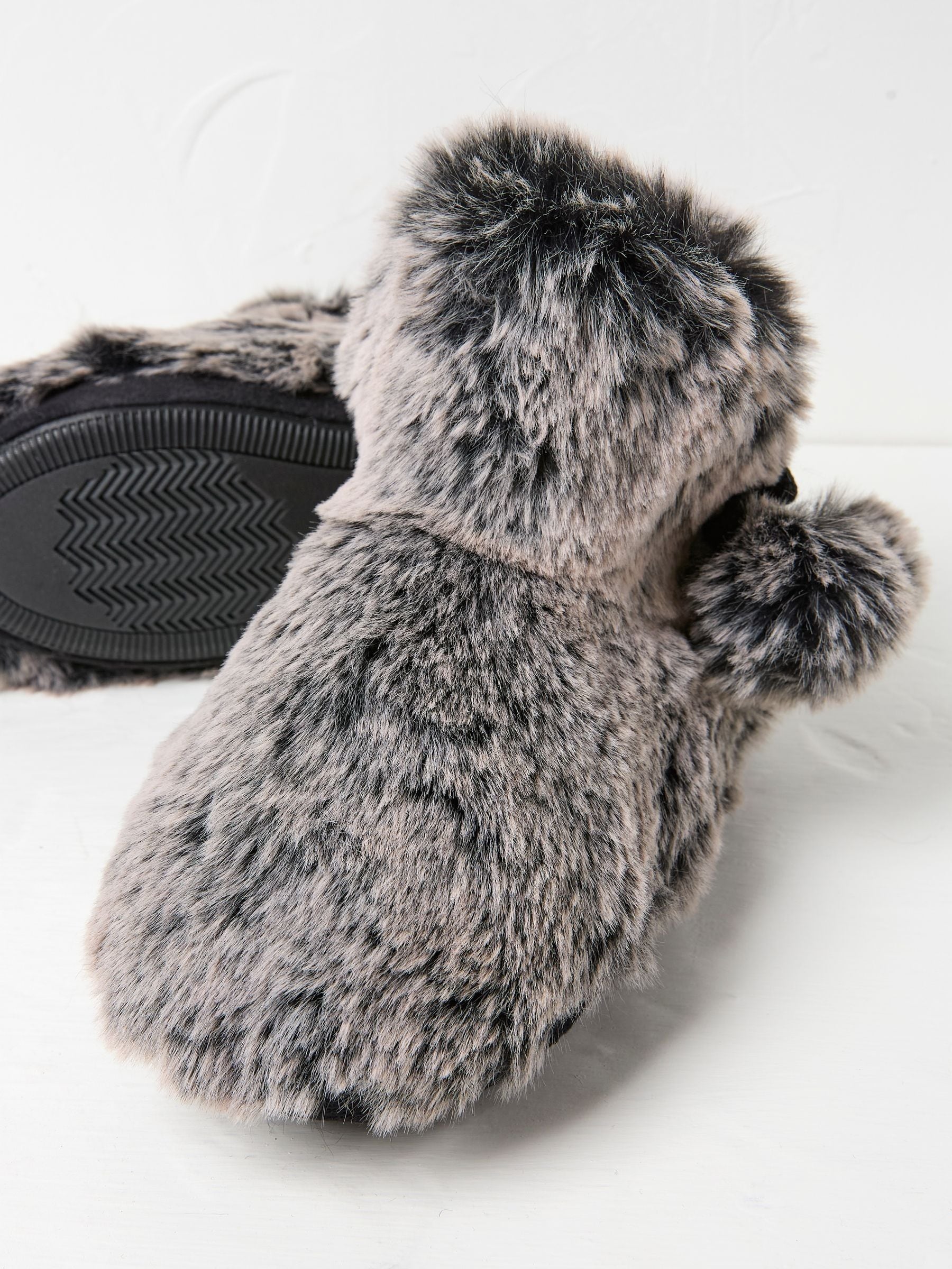 Farah Oatmeal Faux Fur Boots