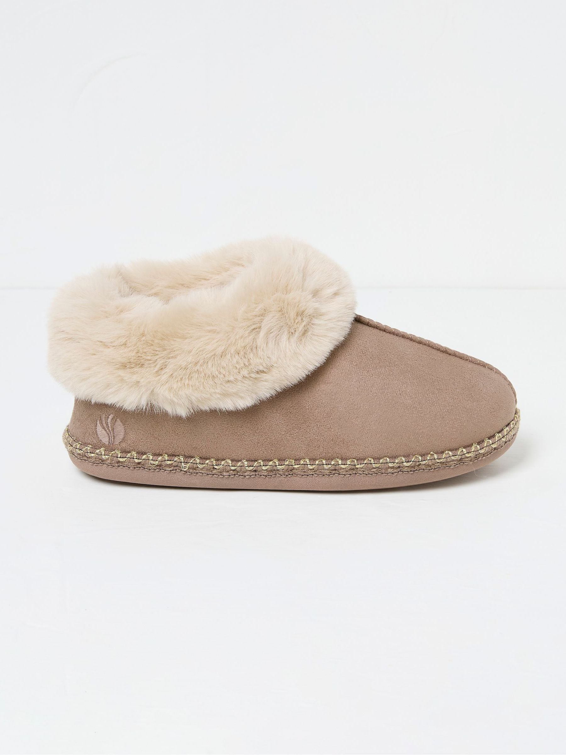 Maia Dark Natural Boots Slippers