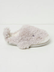 Wynn Whale Light Grey Slippers