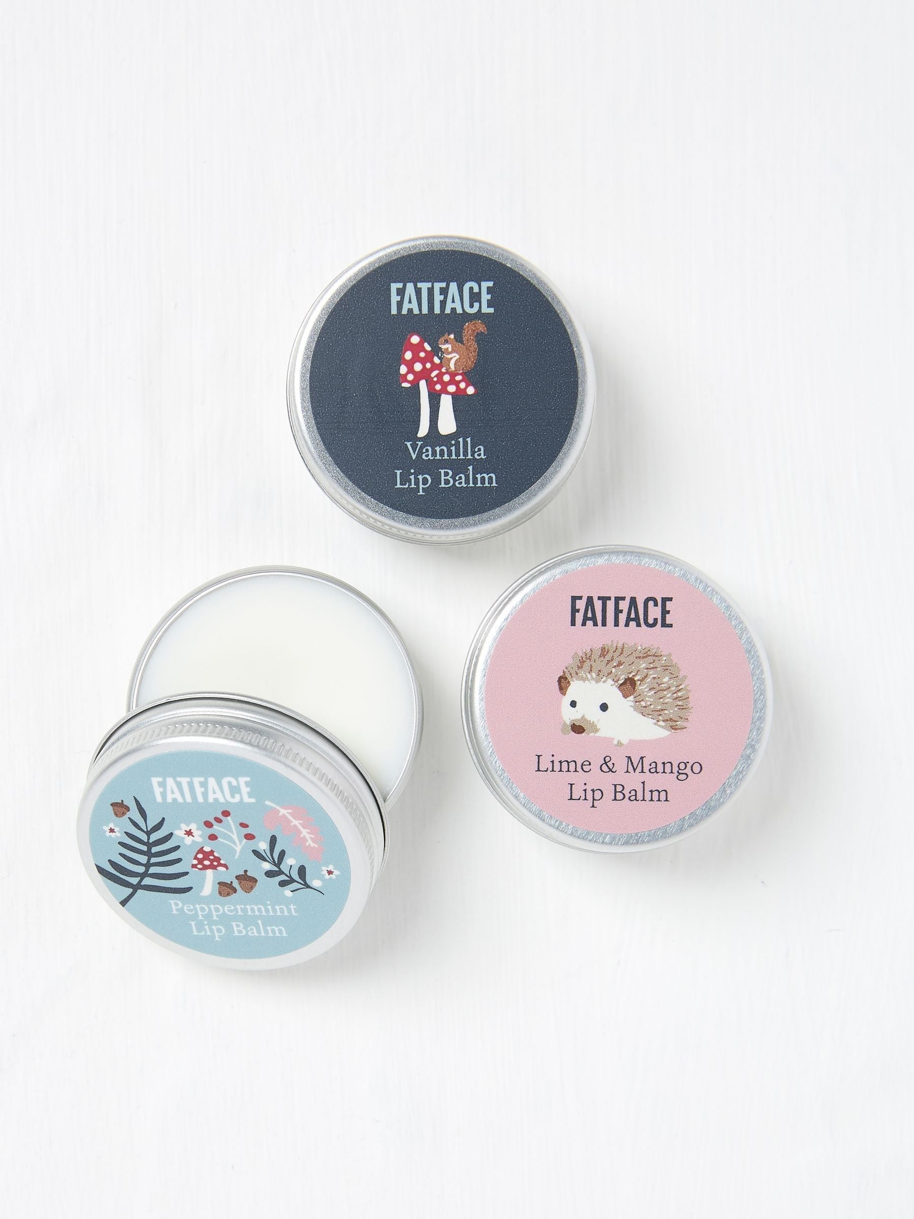 Multicolour Woodland Lip Balm Trio