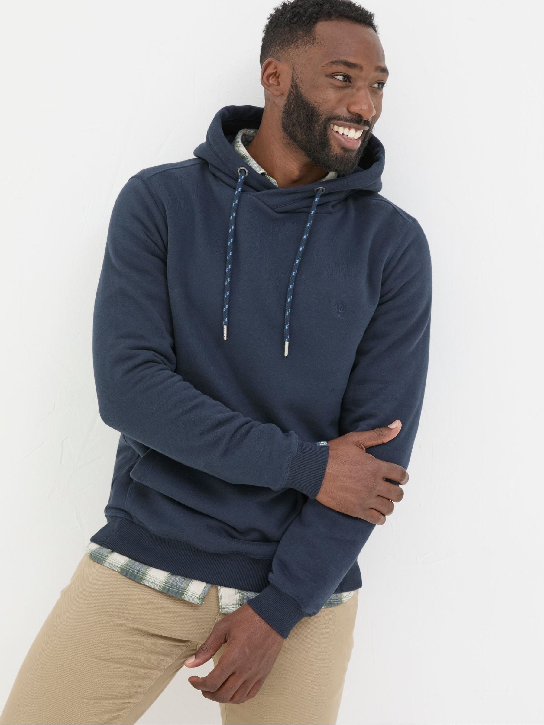 Brooke Navy Blue Overhead Hoodie
