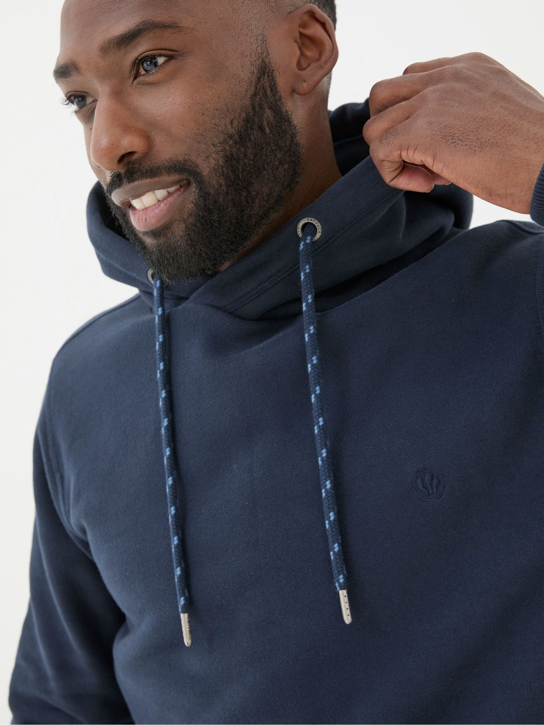 Brooke Navy Blue Overhead Hoodie