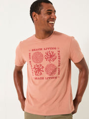 Rust Brown Coral Graphic Tshirt