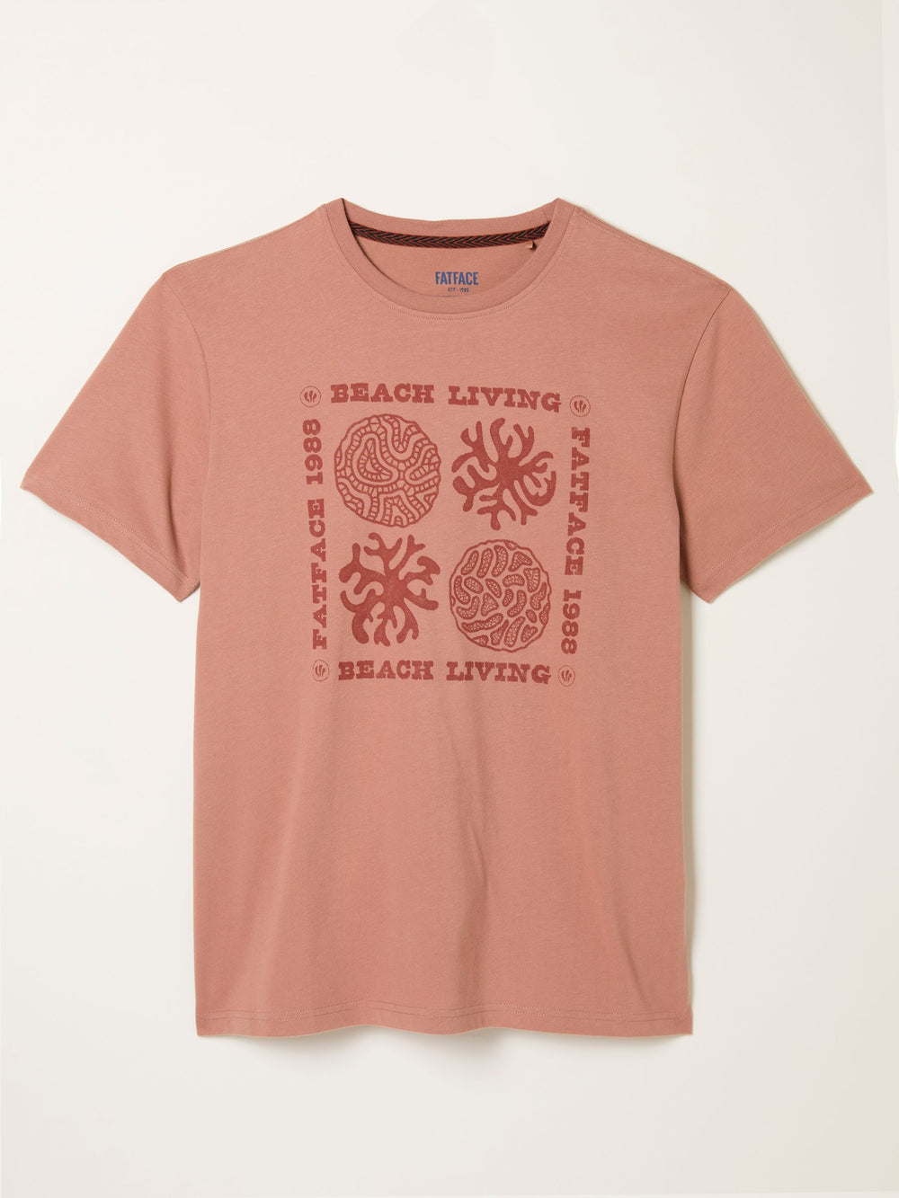 Rust Brown Coral Graphic Tshirt