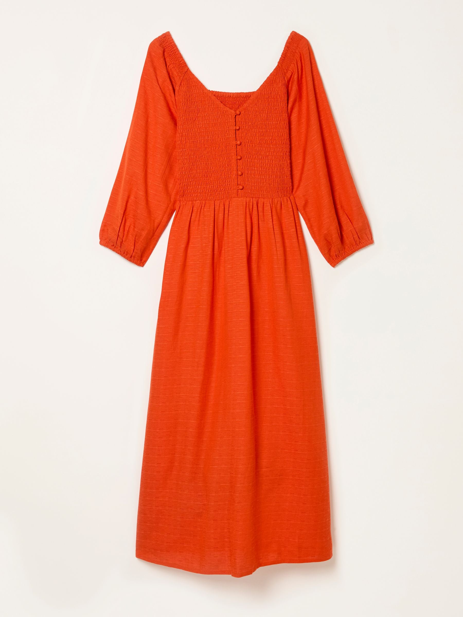Adele Orange Midi Dress